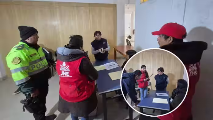 JEE Puno fiscaliza el repliegue de las primeras actas electorales al centro de acopio de la ODPE