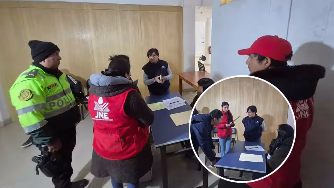 JEE Puno fiscaliza el repliegue de las primeras actas electorales al centro de acopio de la ODPE