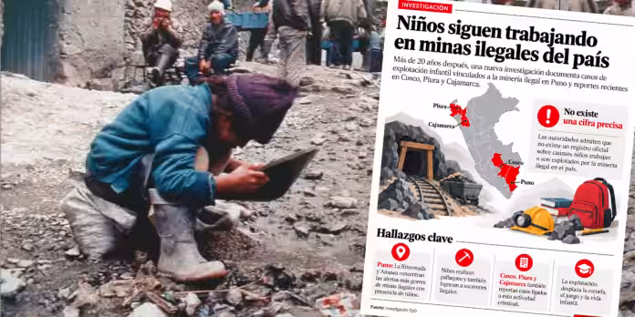 Los niños atrapados en los socavones de La Rinconada